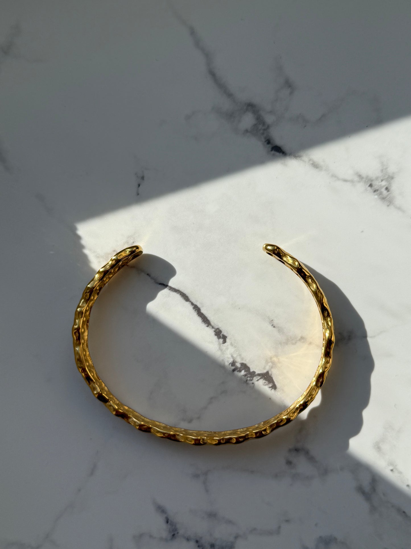 Goldenes verstellbares Edelstahl Zirkonia Armband - 10940