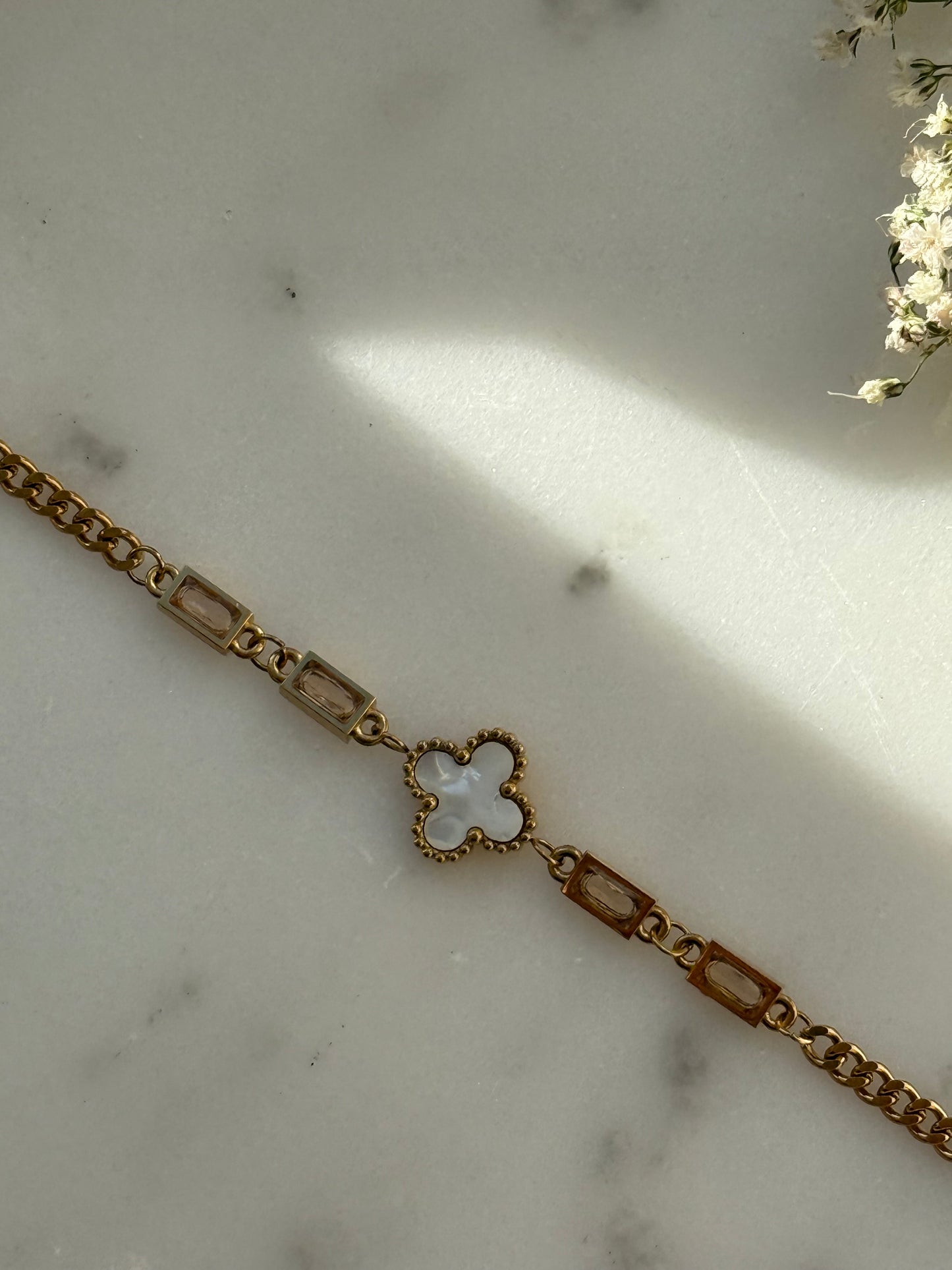 Edelstahl Clover Armband - 11068