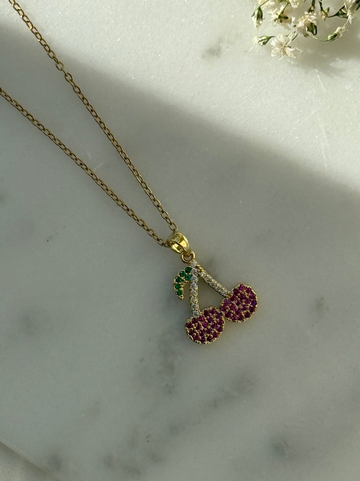 Halskette Edelstahl Cherry - 11052