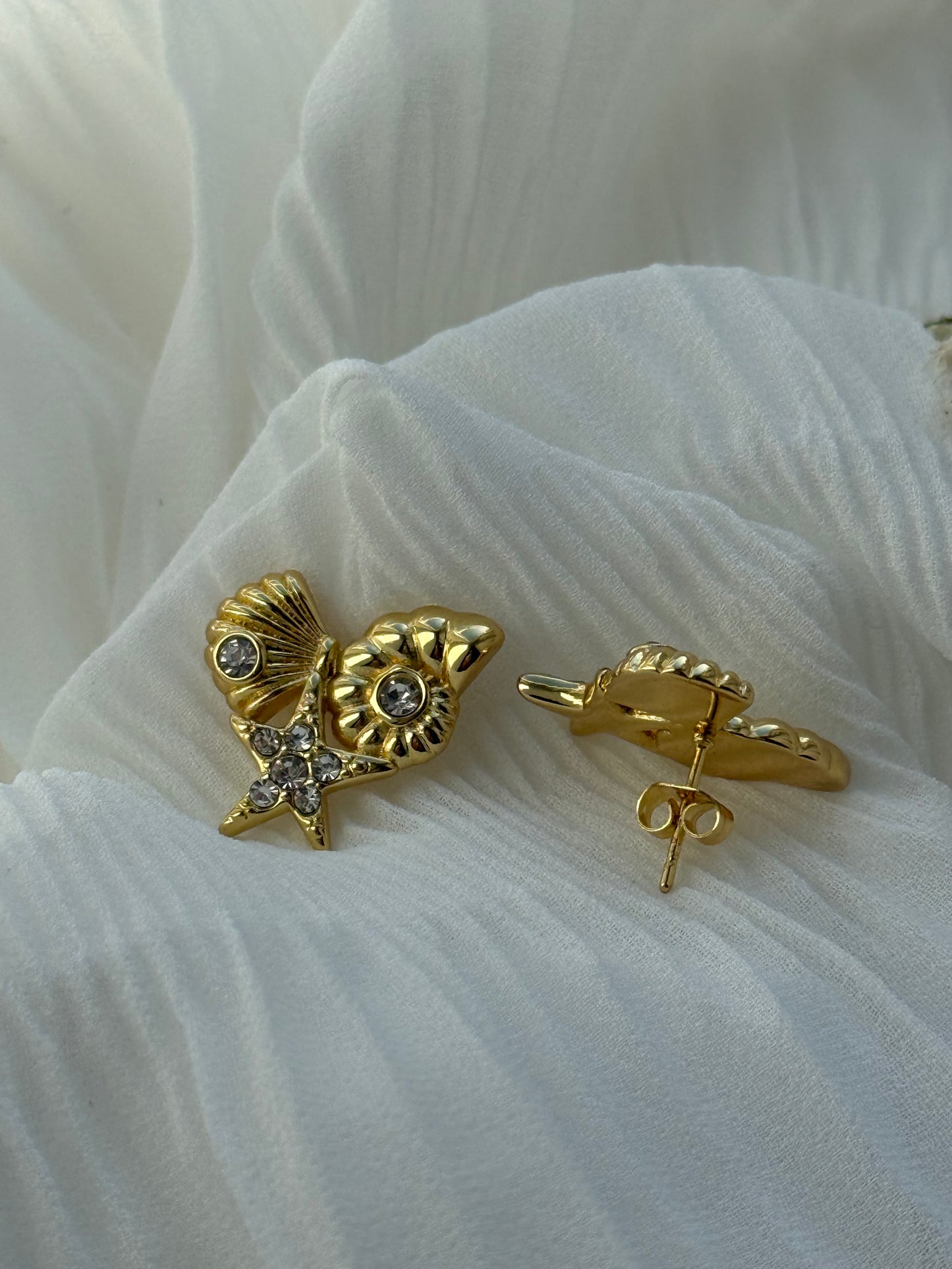 Goldene Beach Ohrringe - 11118