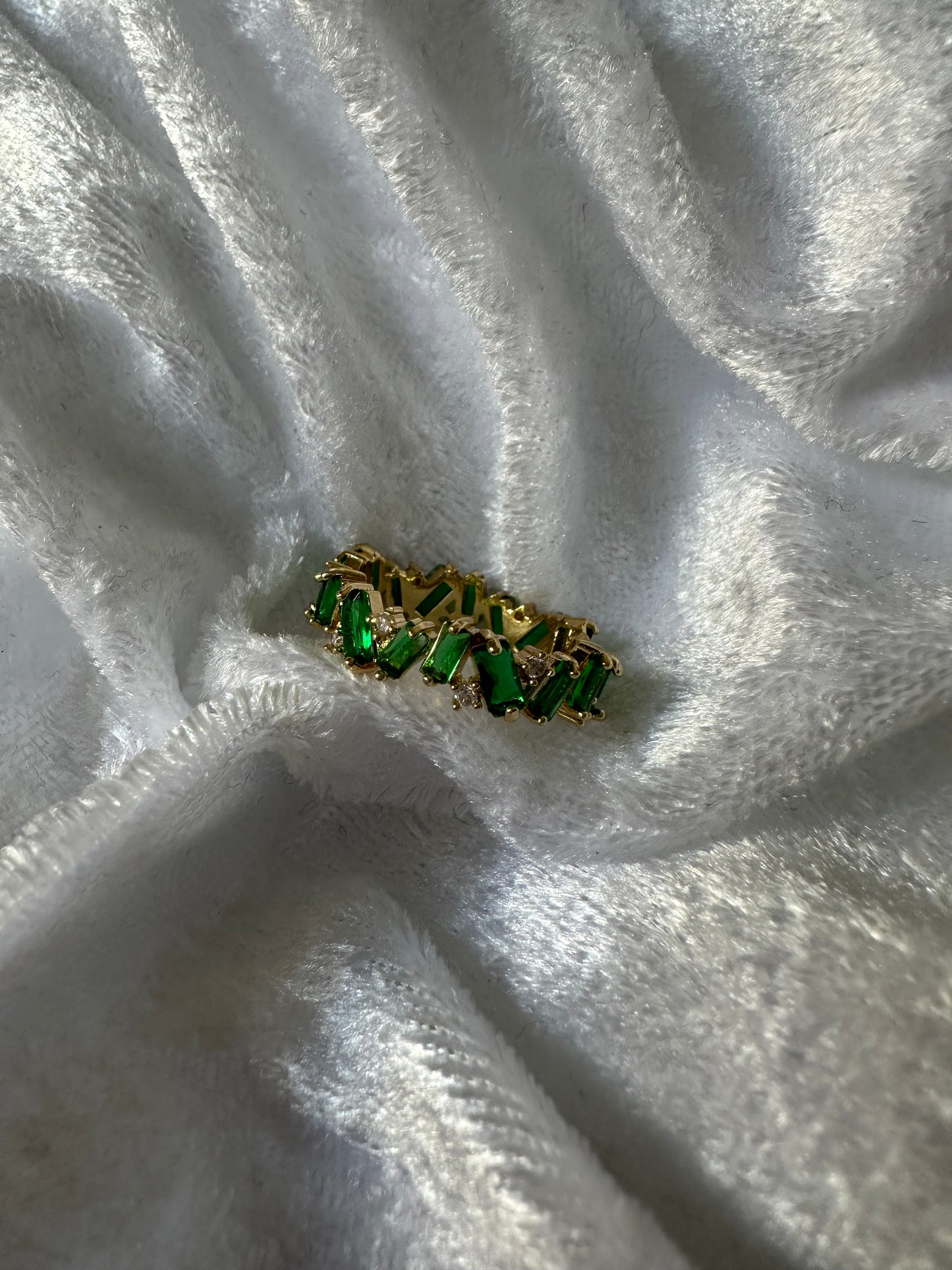 Grüner Zirkonia Ring