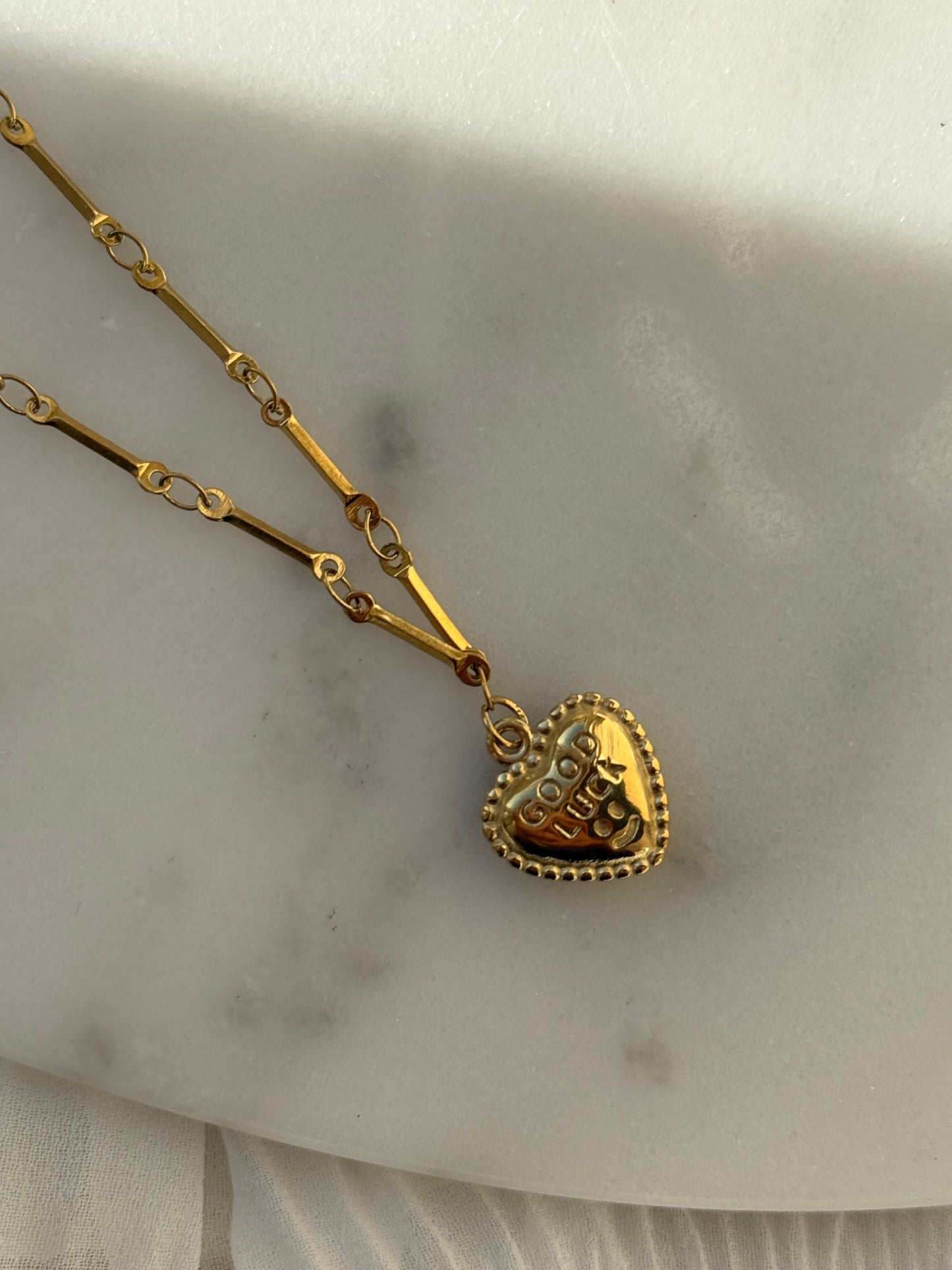 Edelstahl Halskette Cherry Heart - 11058