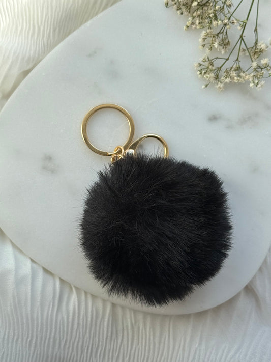 Schlüsselanhänger Black Pom Pom  - 11147