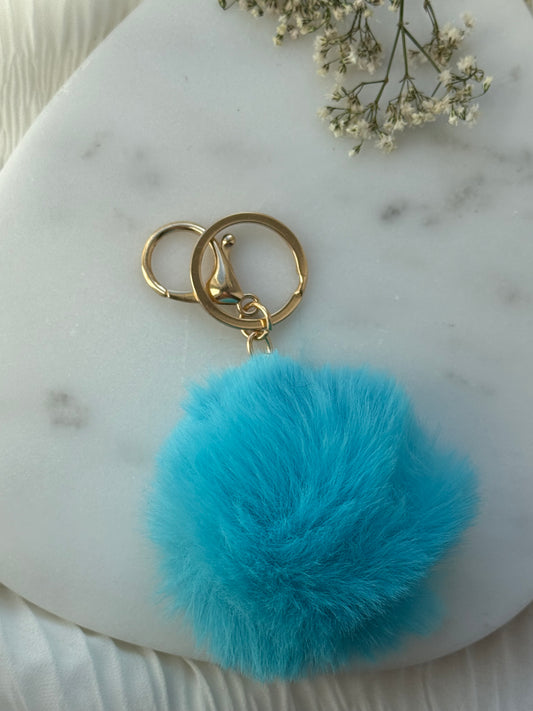 Schlüsselanhänger Blue Pom Pom  - 11147
