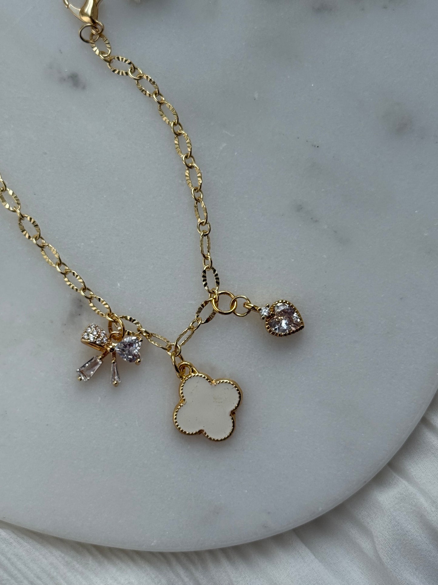 Charms Armband Zirkonia - 10986