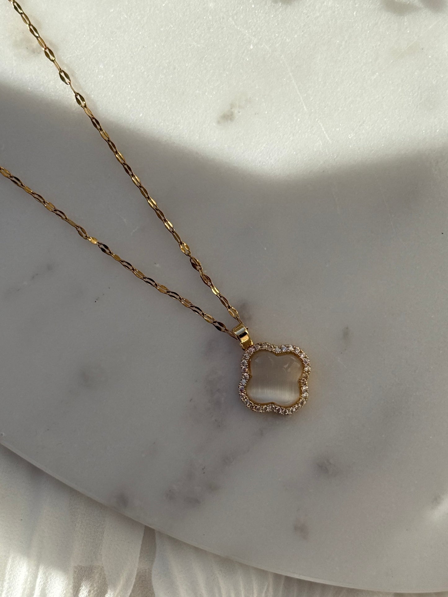 Halskette Edelstahl Clover - 11036