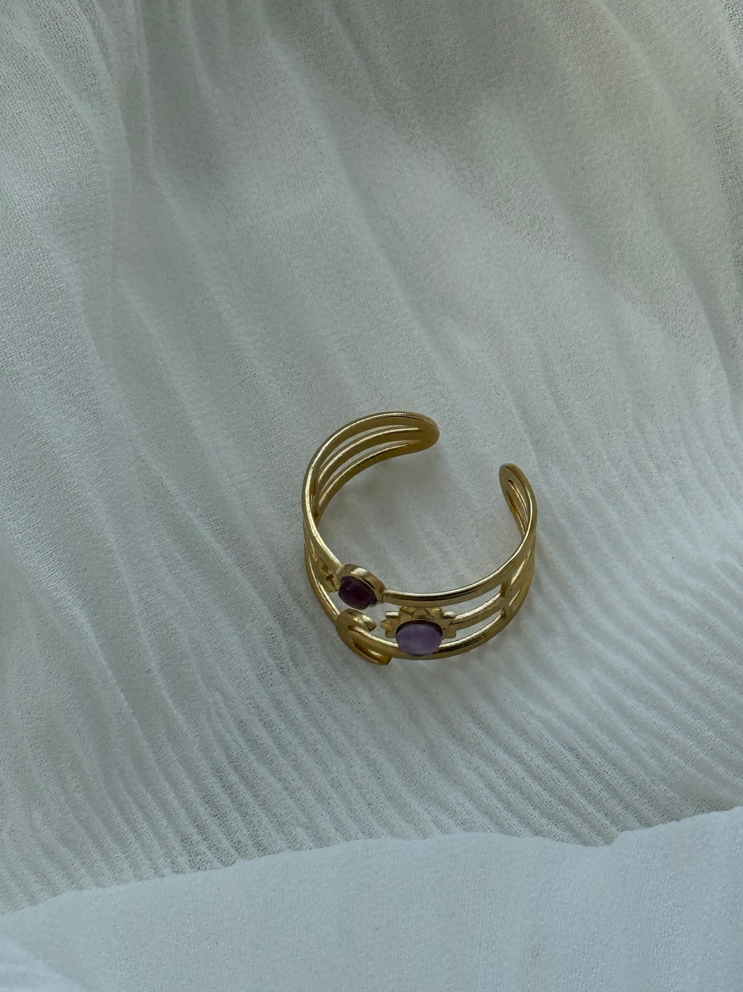 Edelstahl Ring Moon  - 11135