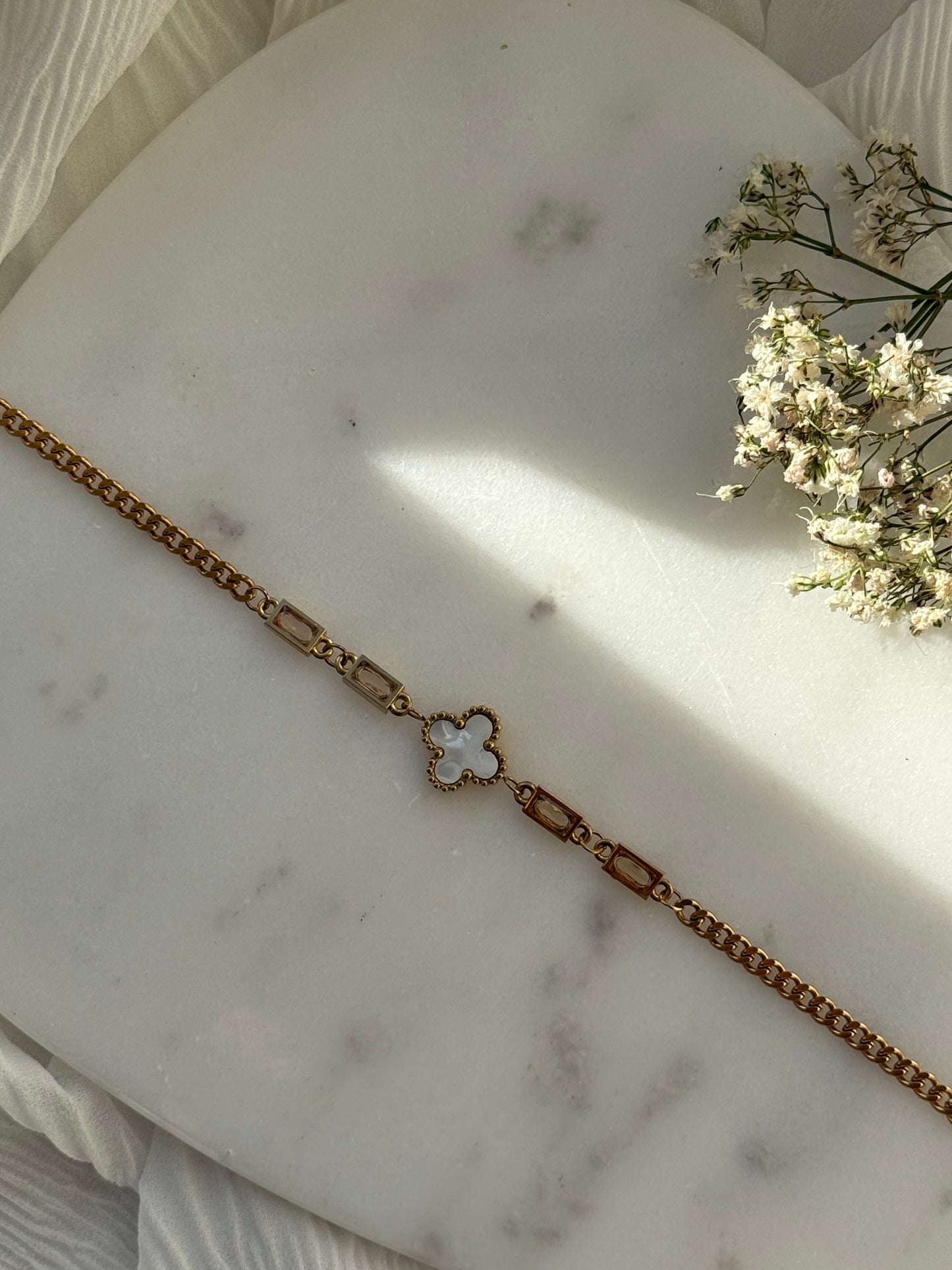 Edelstahl Clover Armband - 11068