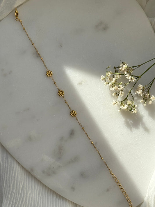 Edelstahl Armband Flower - 11082