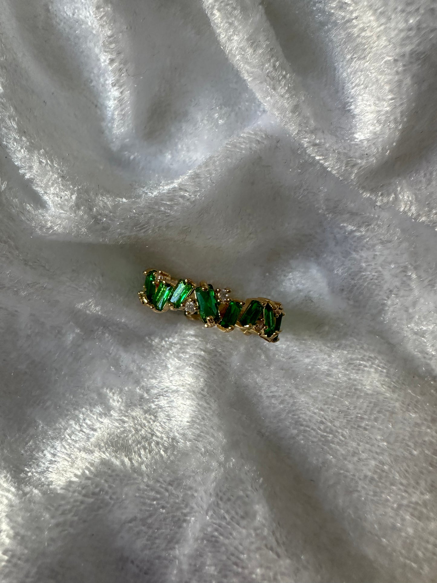 Grüner Zirkonia Ring