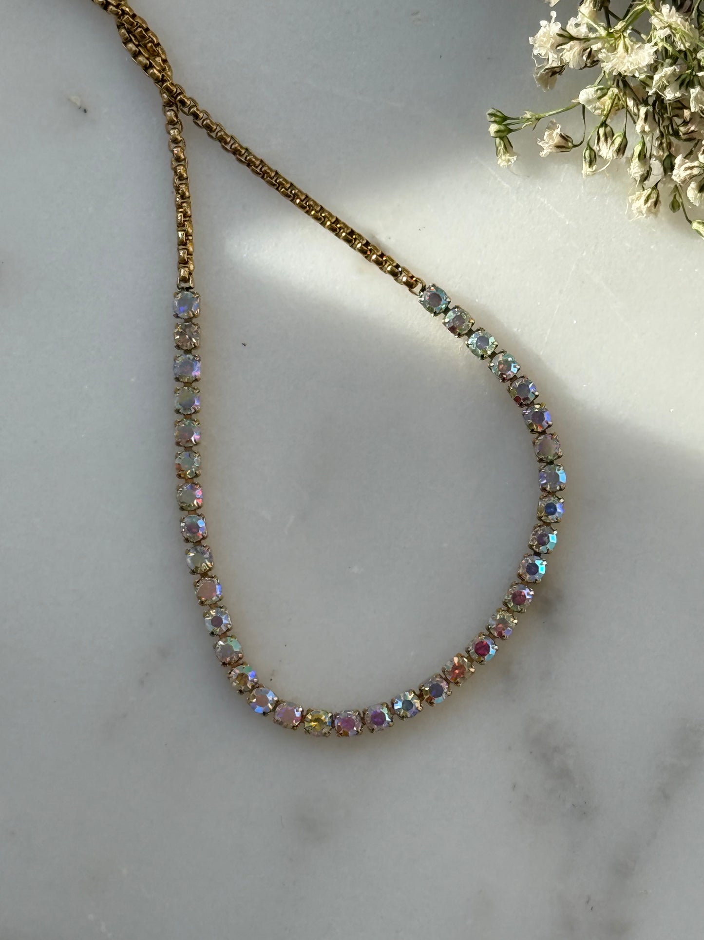 Edelstahl verstellbares Zirkonia Armband - 11080