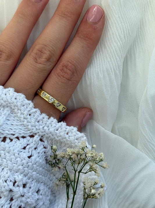 Edelstahl Ring Hearts - 11131