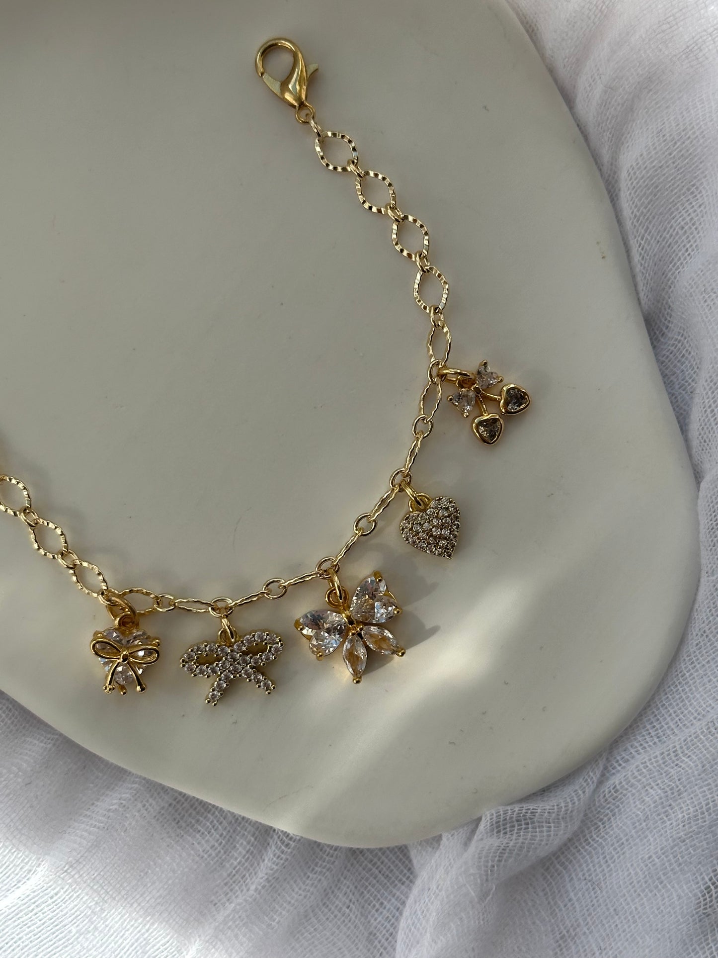 Charms Armband Zirkonia - 10857