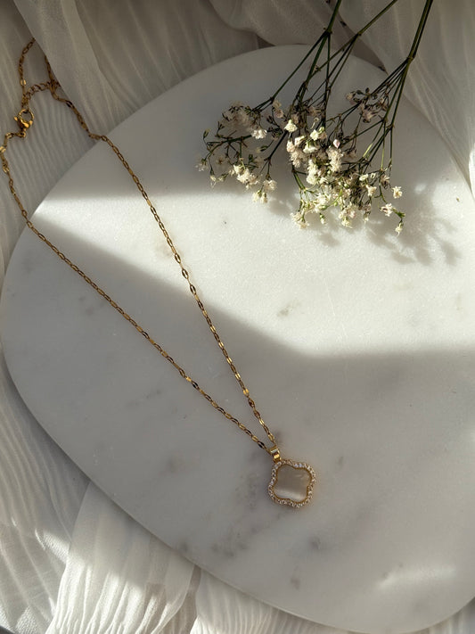 Halskette Edelstahl Clover - 11036