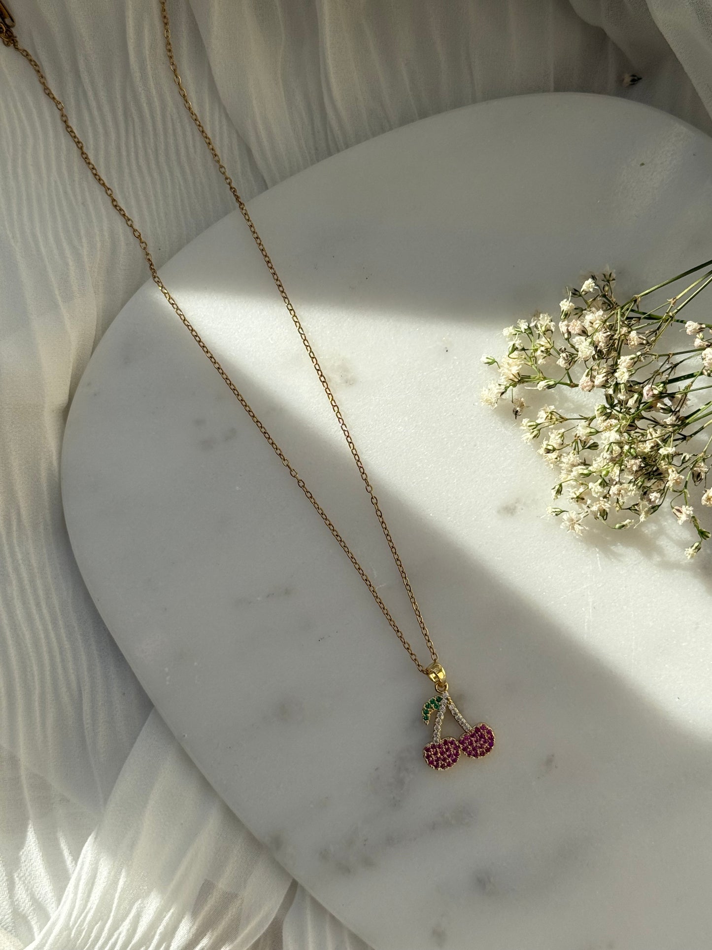 Halskette Edelstahl Cherry - 11052