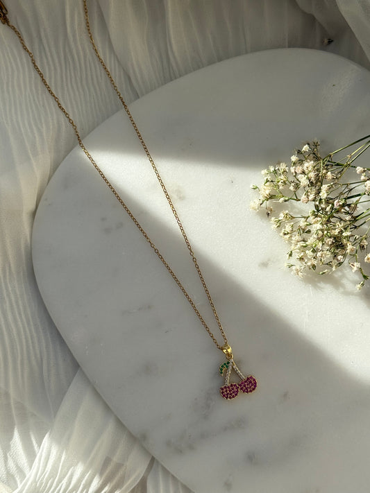 Halskette Edelstahl Cherry - 11052