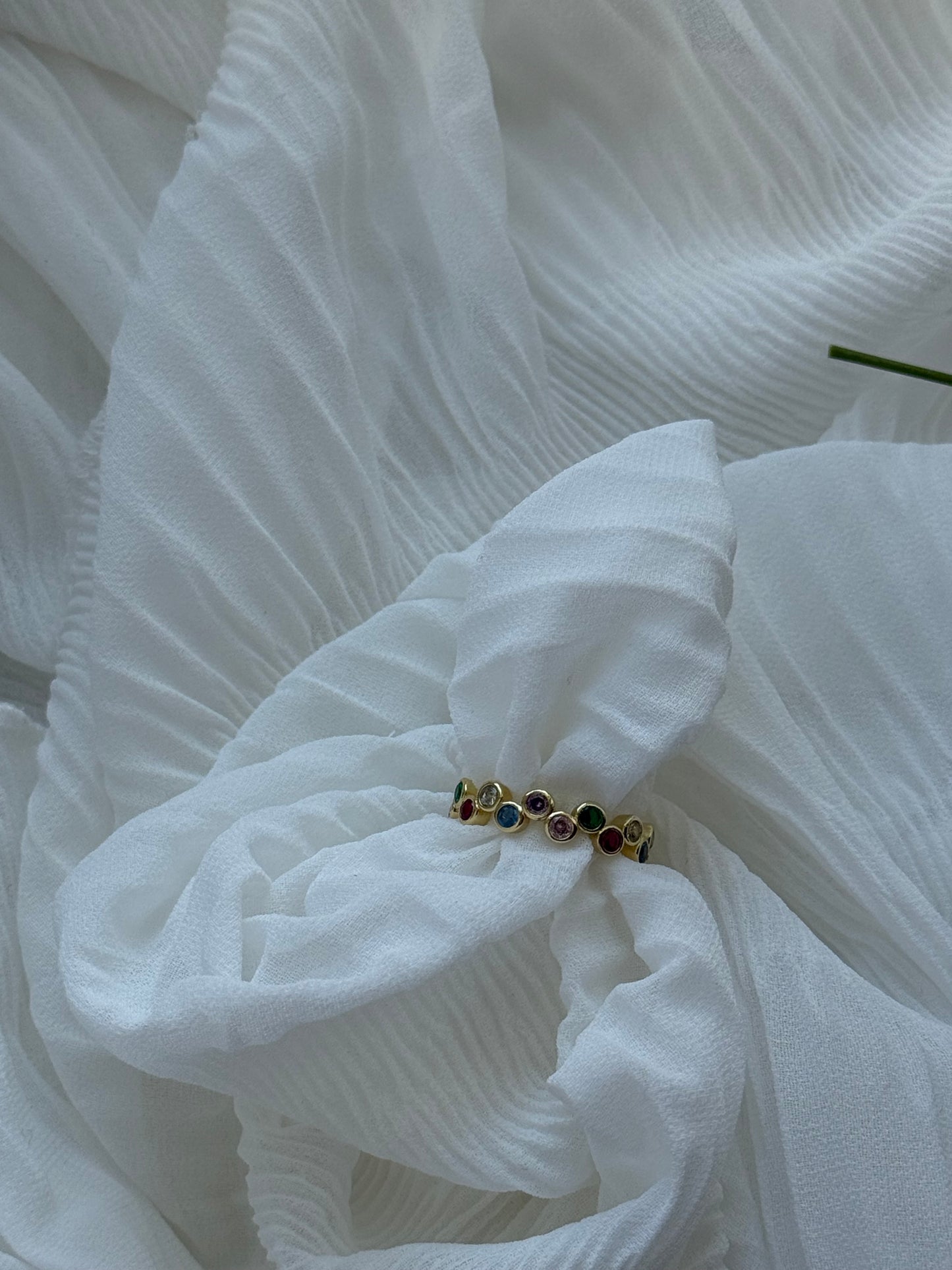 Edelstahl Ring Bunt - 11130