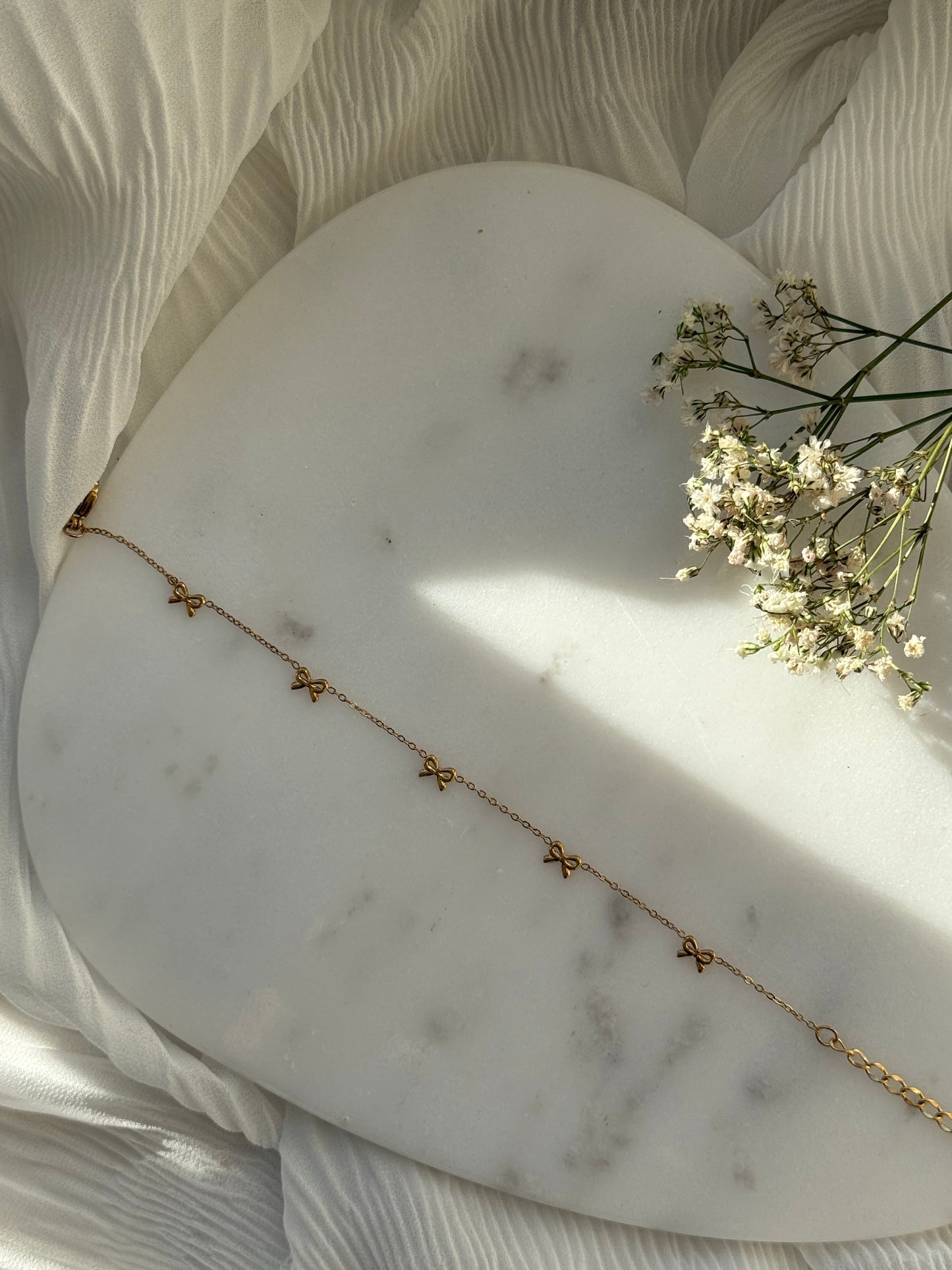 Goldenes Edelstahl Armband Bow- 11087