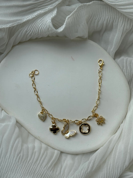 Charms Armband Beige Love - 111211