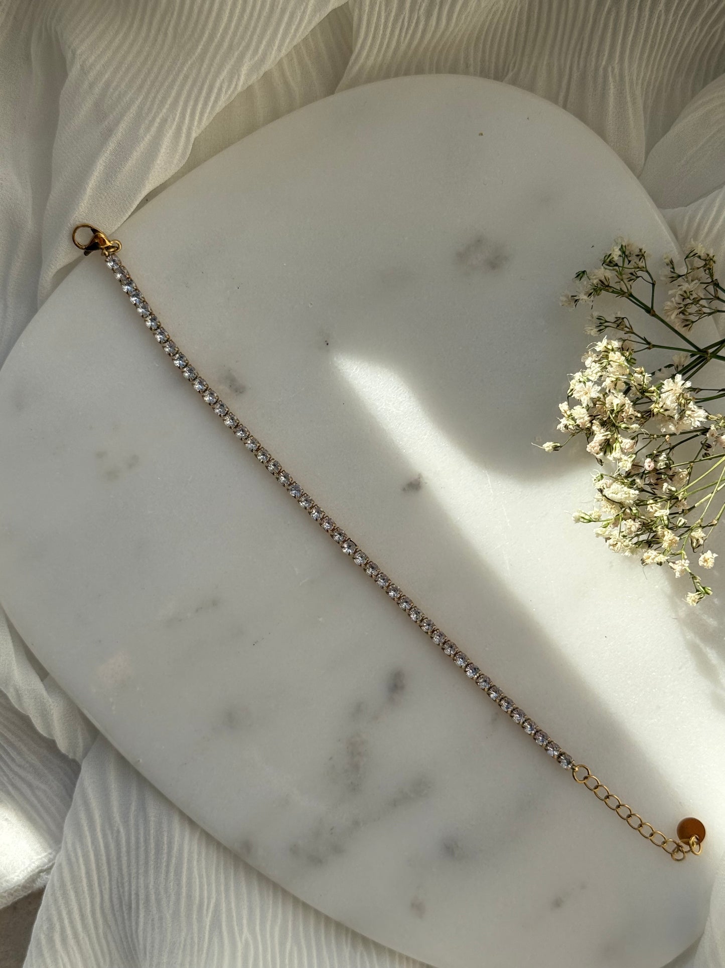 Edelstahl Armband Zirkonia - 11073