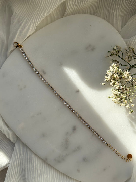 Edelstahl Armband Zirkonia - 11073