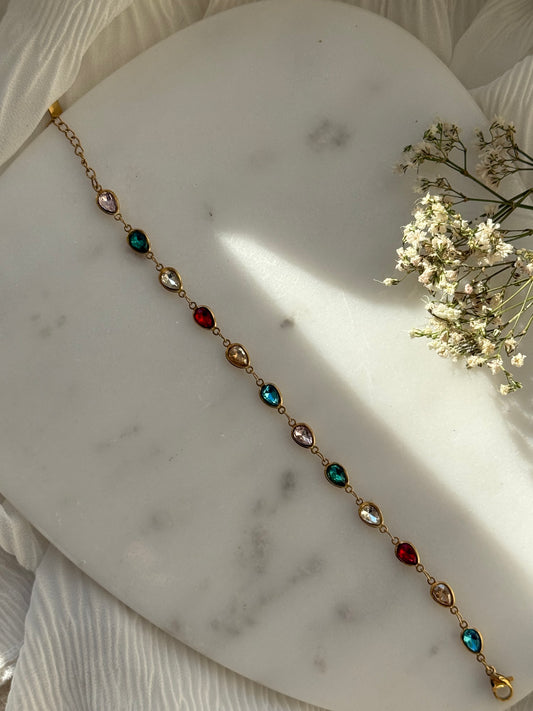 Buntes Edelstahl Armband  - 11064