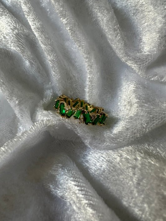 Grüner Zirkonia Ring