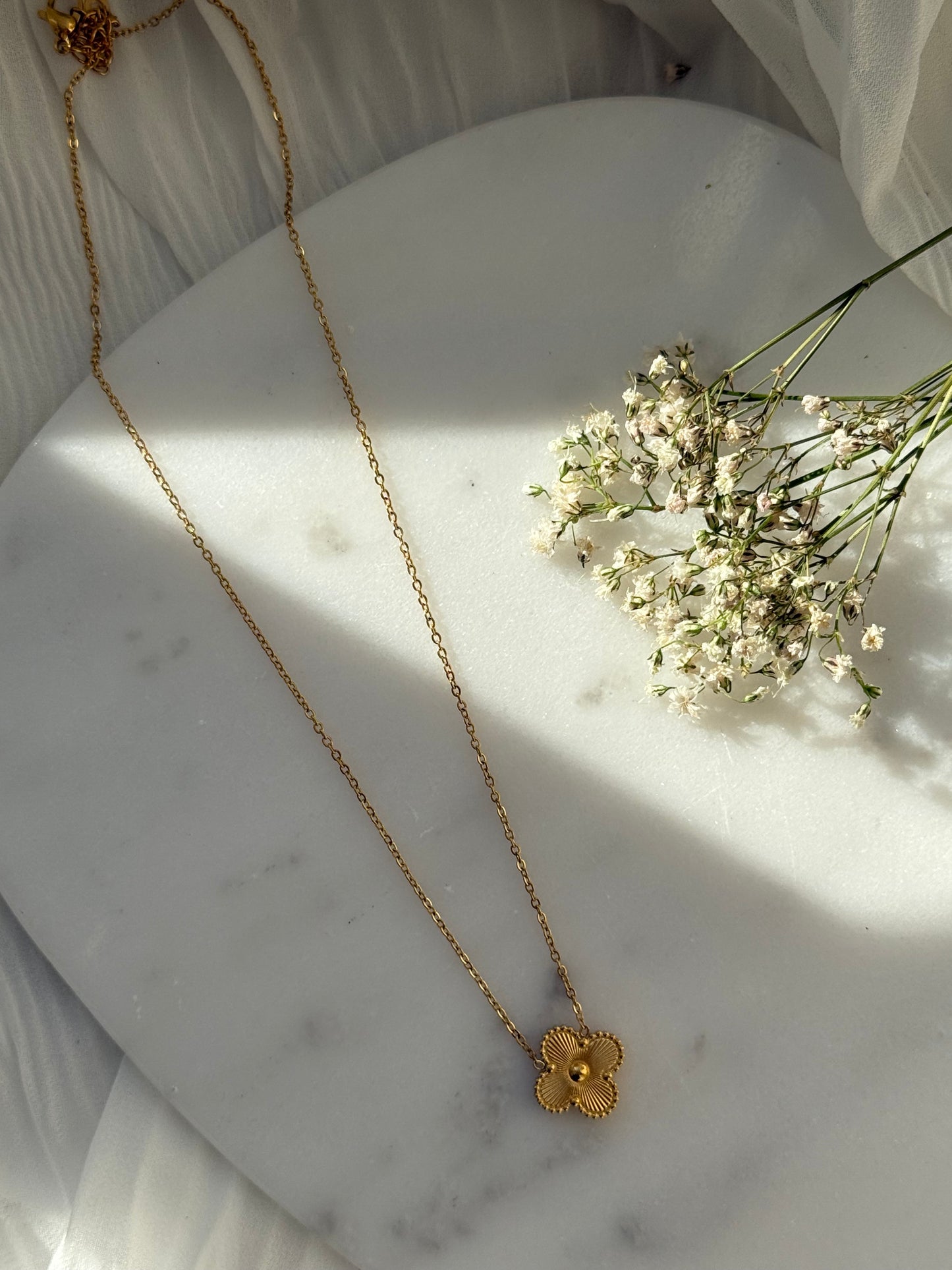 Halskette Edelstahl Clover - 11048