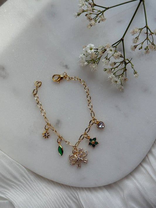 Charms Armband Grün - 10985