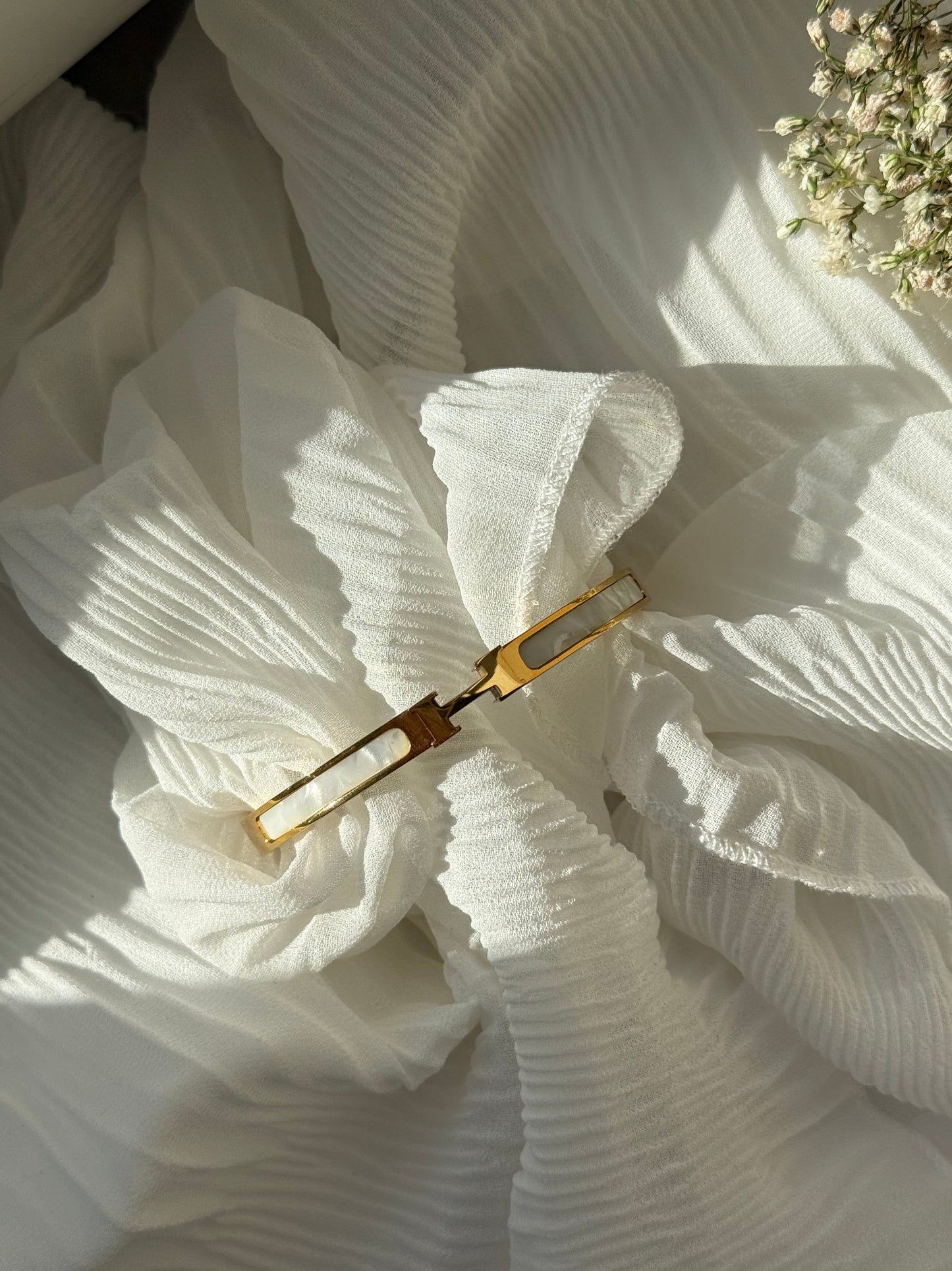 Beige H-Armreif - 11088