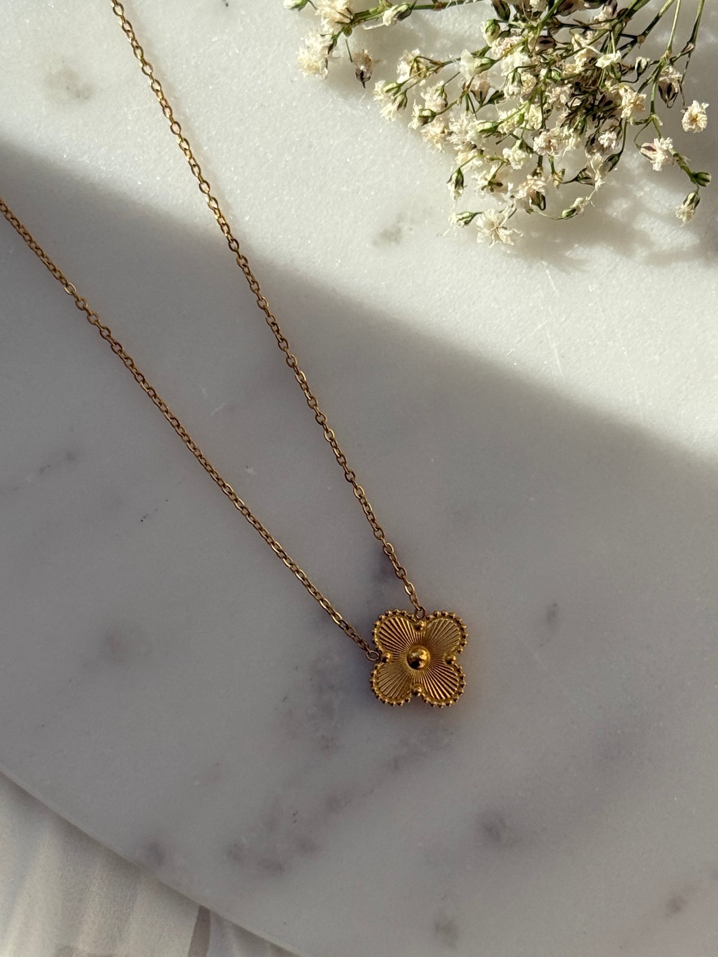 Halskette Edelstahl Clover - 11048