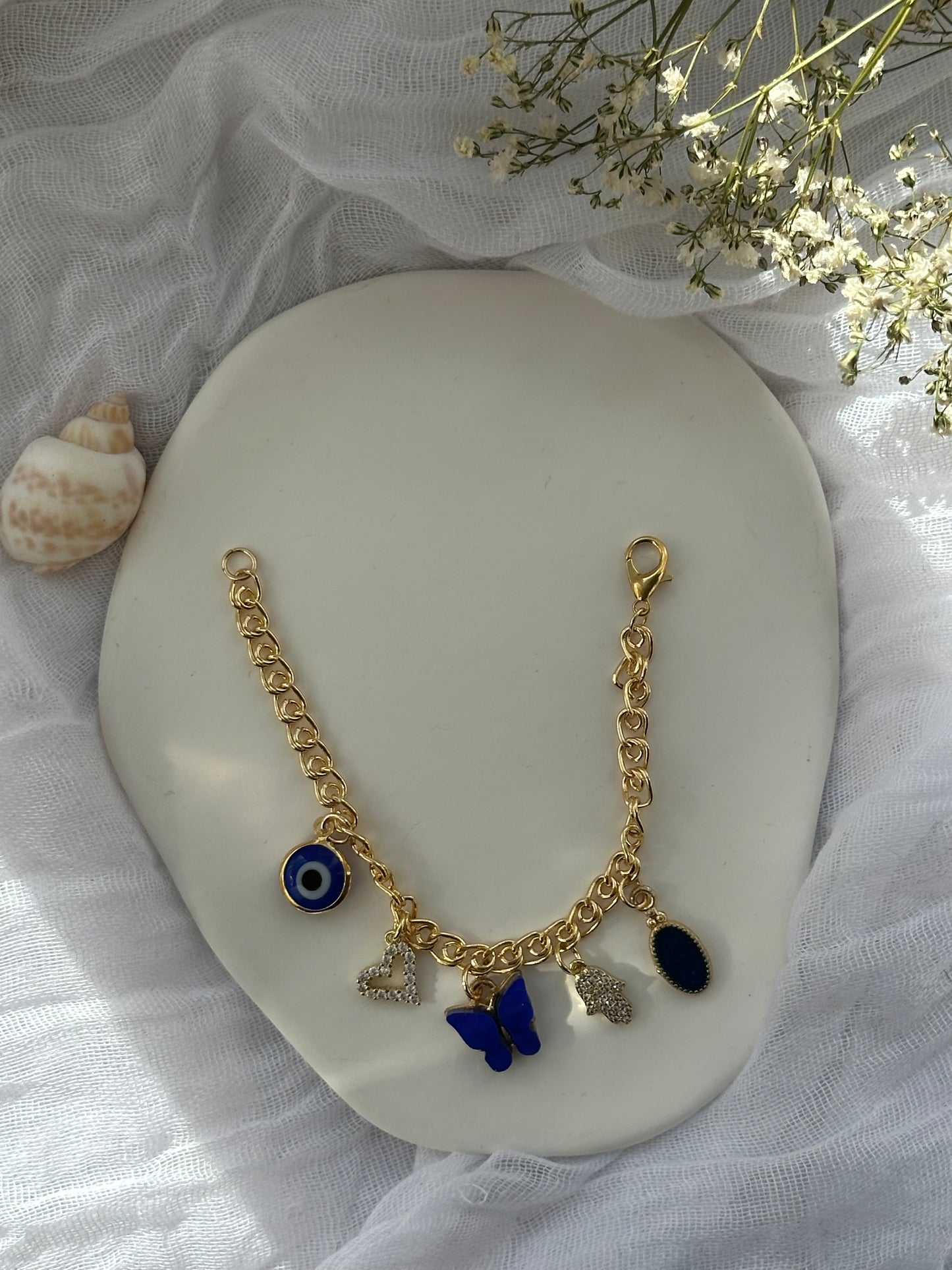 Charms Armband Blue - 10853