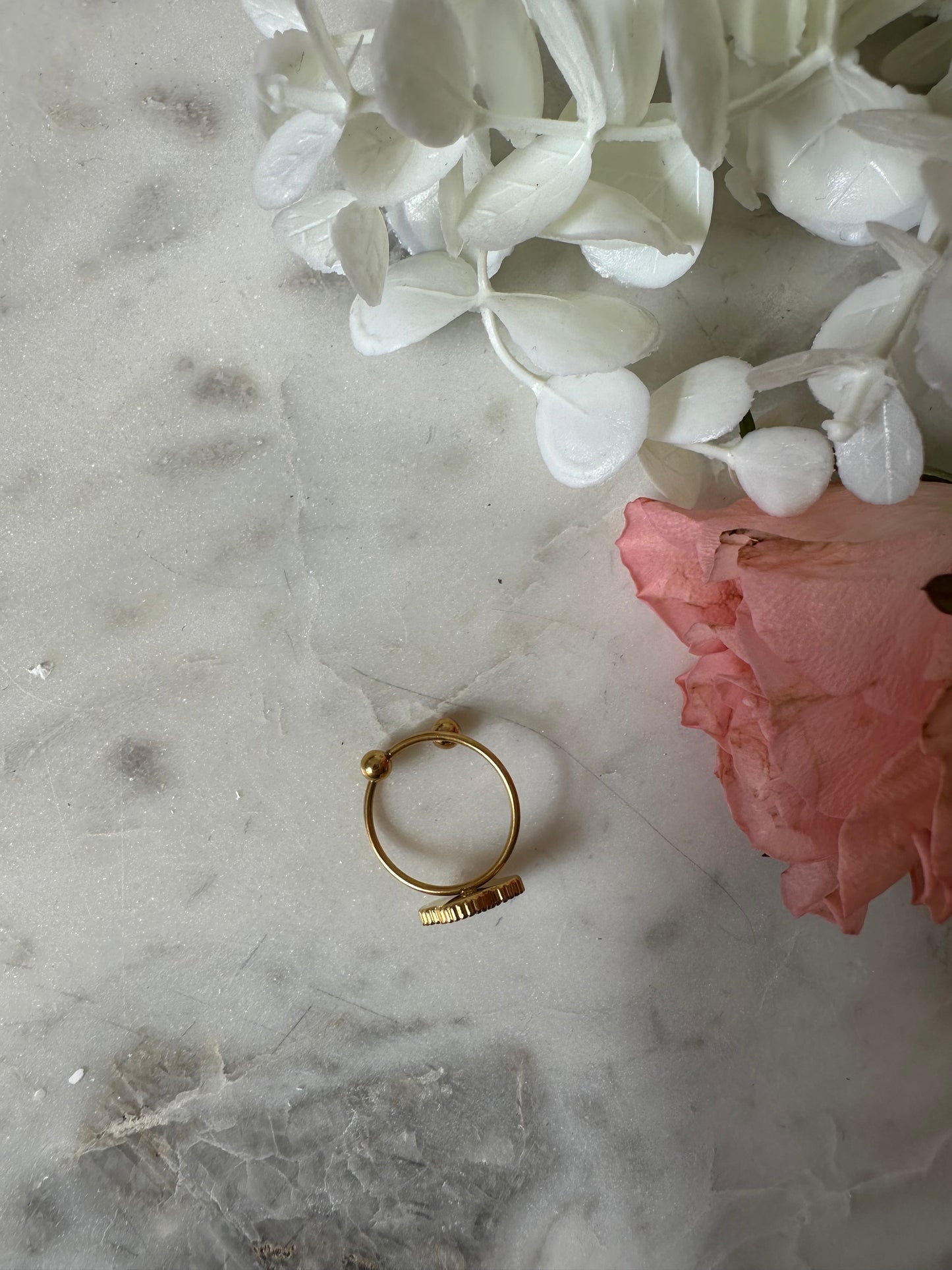 Ring Kleeblatt Weiß