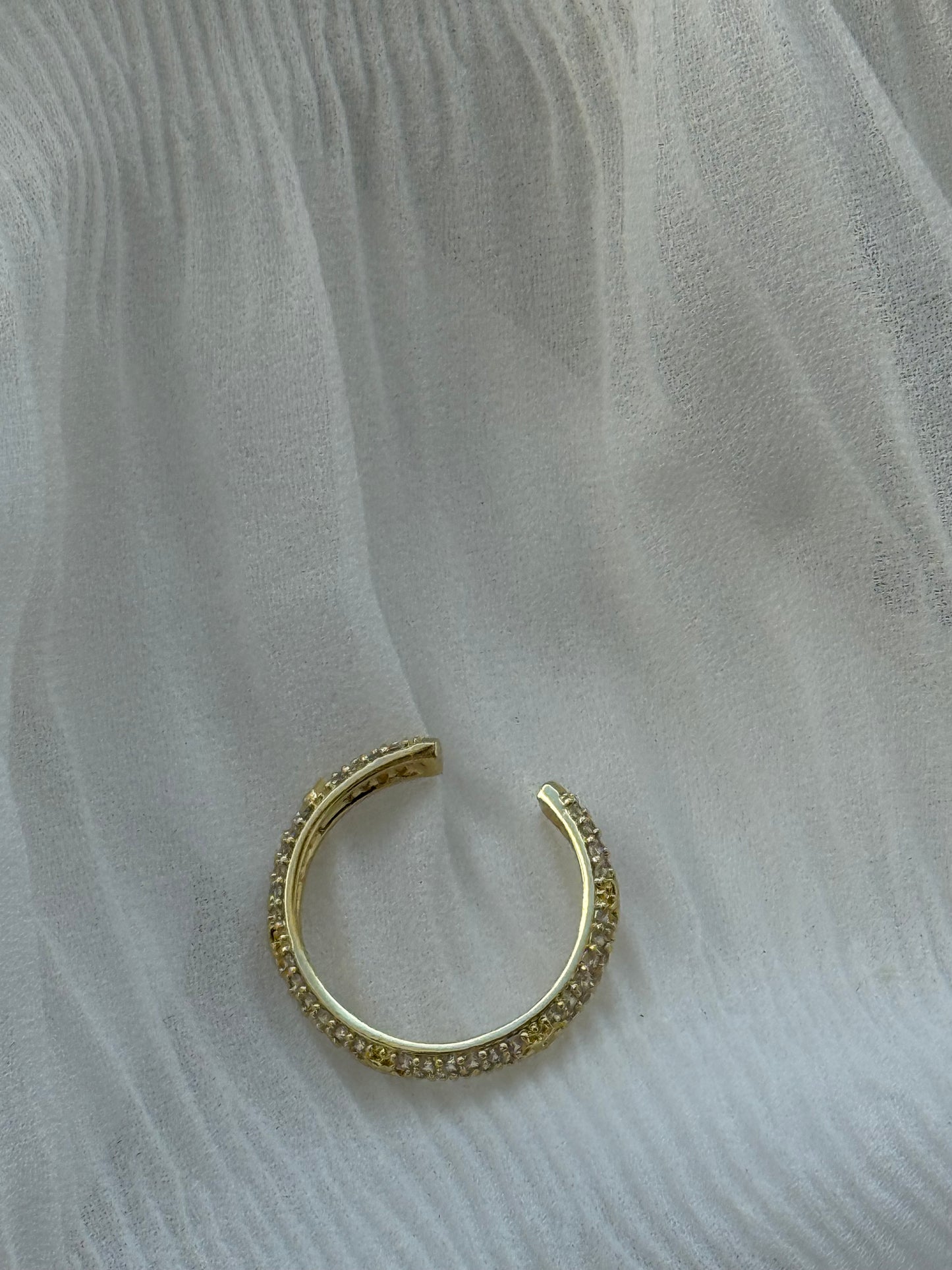 Edelstahl Ring mit Steinen und Sternen - 11122