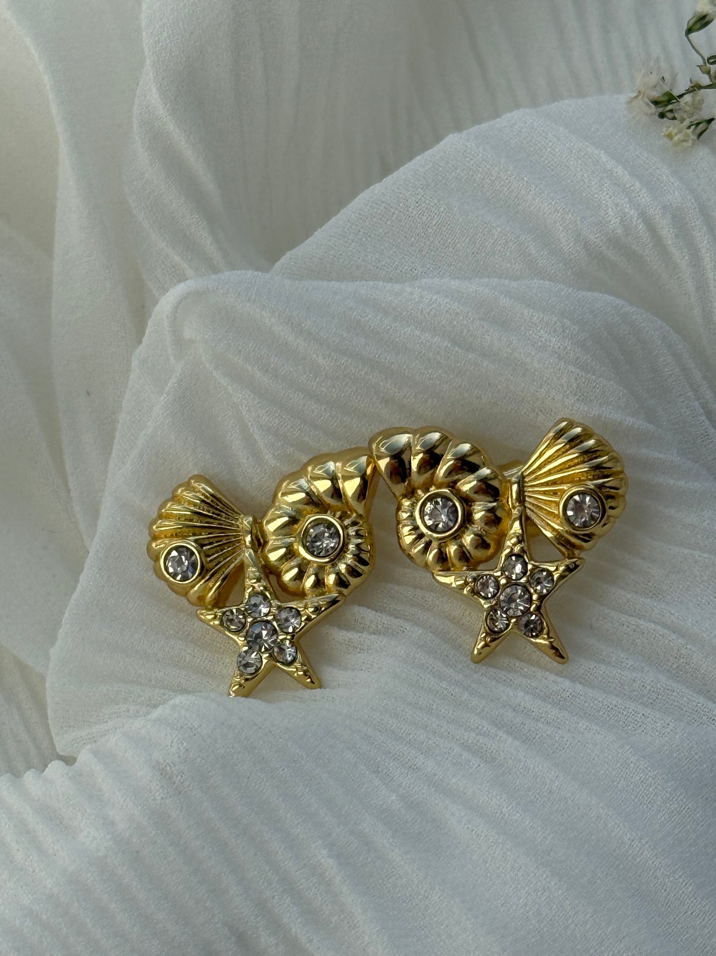 Goldene Beach Ohrringe - 11118